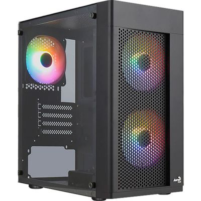 Компьютерный корпус AeroCool Hexform-G-BK-V2 Black