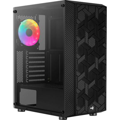 Компьютерный корпус AeroCool Hive-G-BK-v3 Black